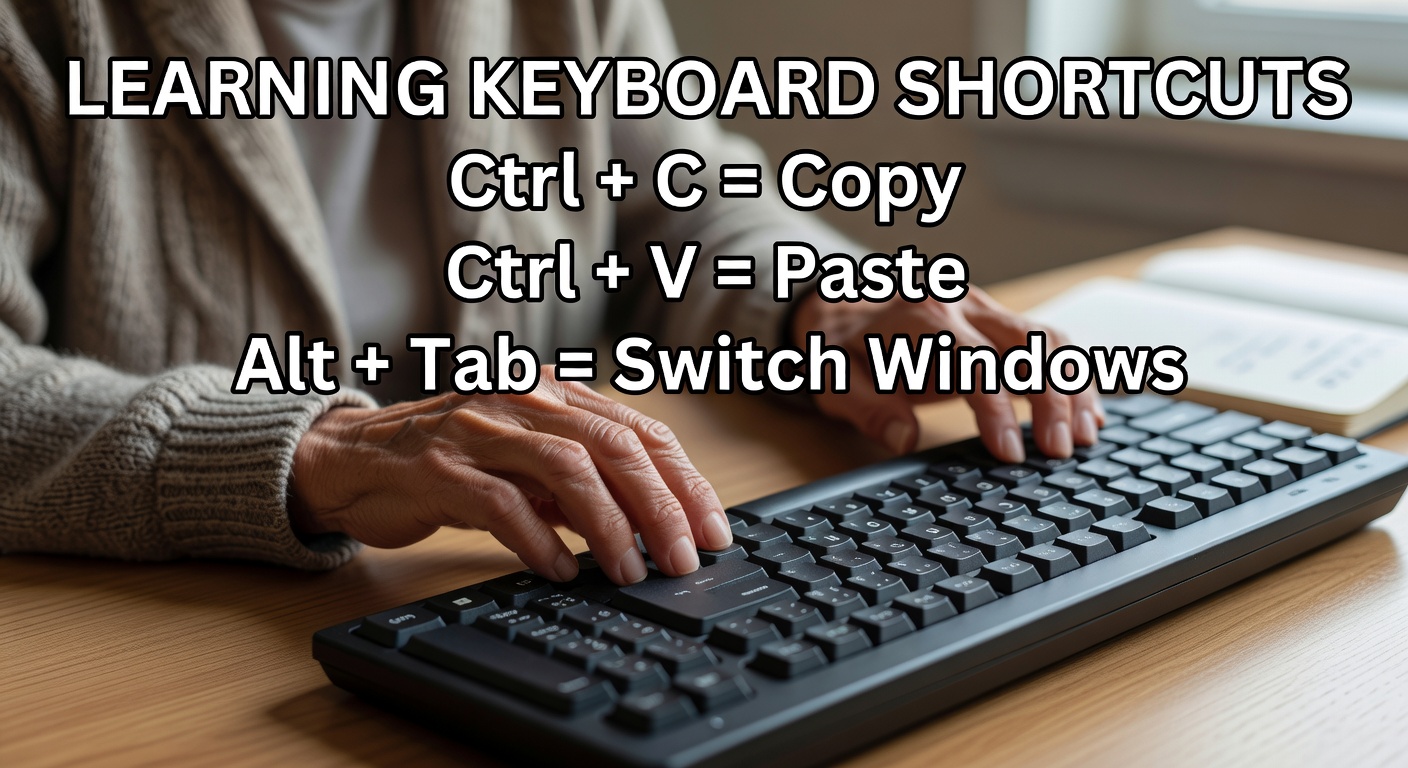 キーボードショートカットを楽しく学ぶシニアの方